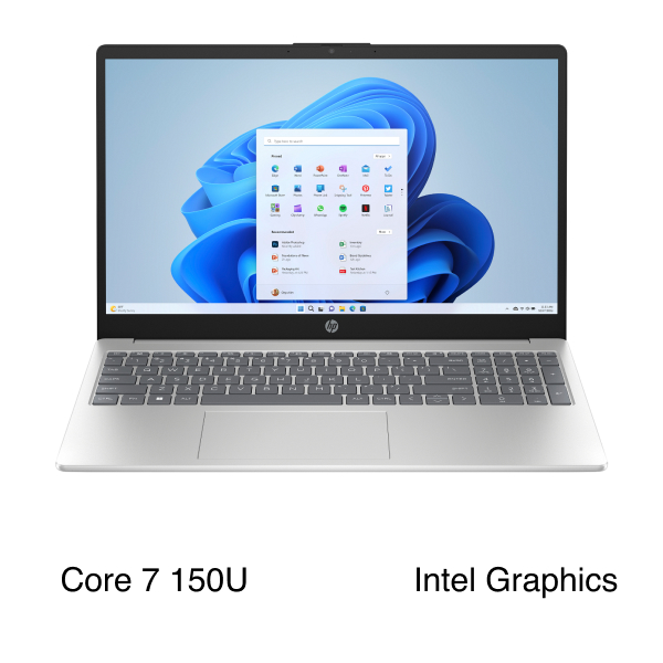 HP 15 fd1037TU Laptop - 9Z2W5PA (Core 7 150U, 16GB, 1TB, Full HD, Win11)